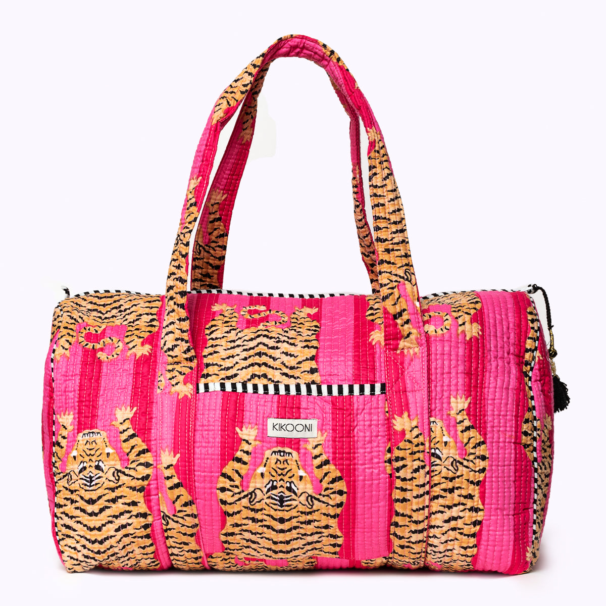 Handgemachte Baumwolltasche "Poppy Tiger PINK"