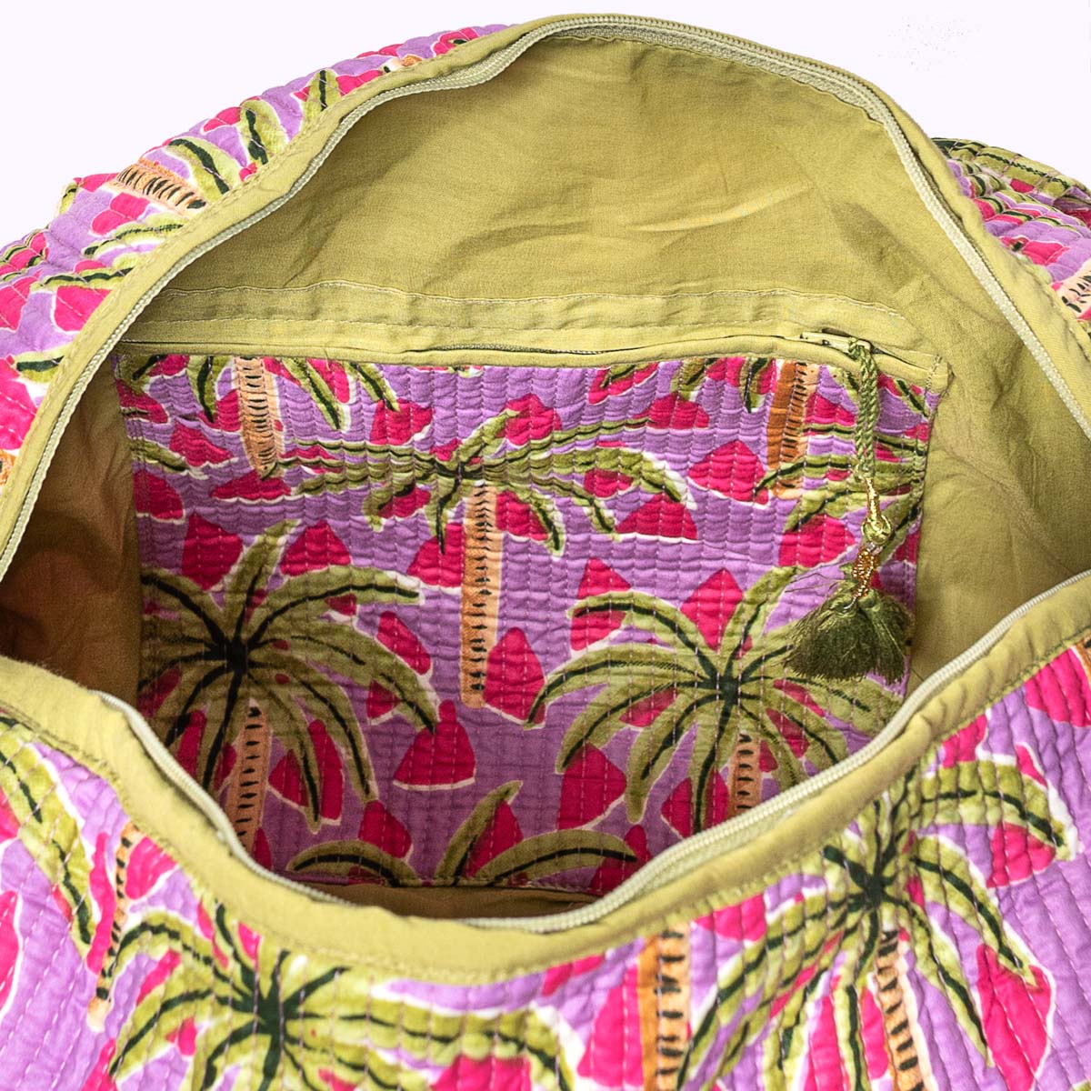 Handmade cotton bag "Palm Spring"