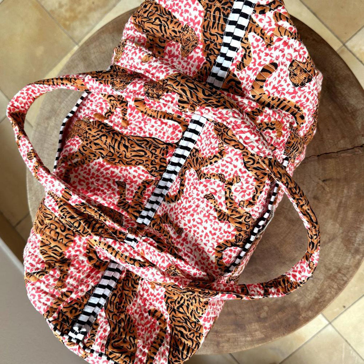 Handgemachte Baumwolltasche "H.LEOPARD"