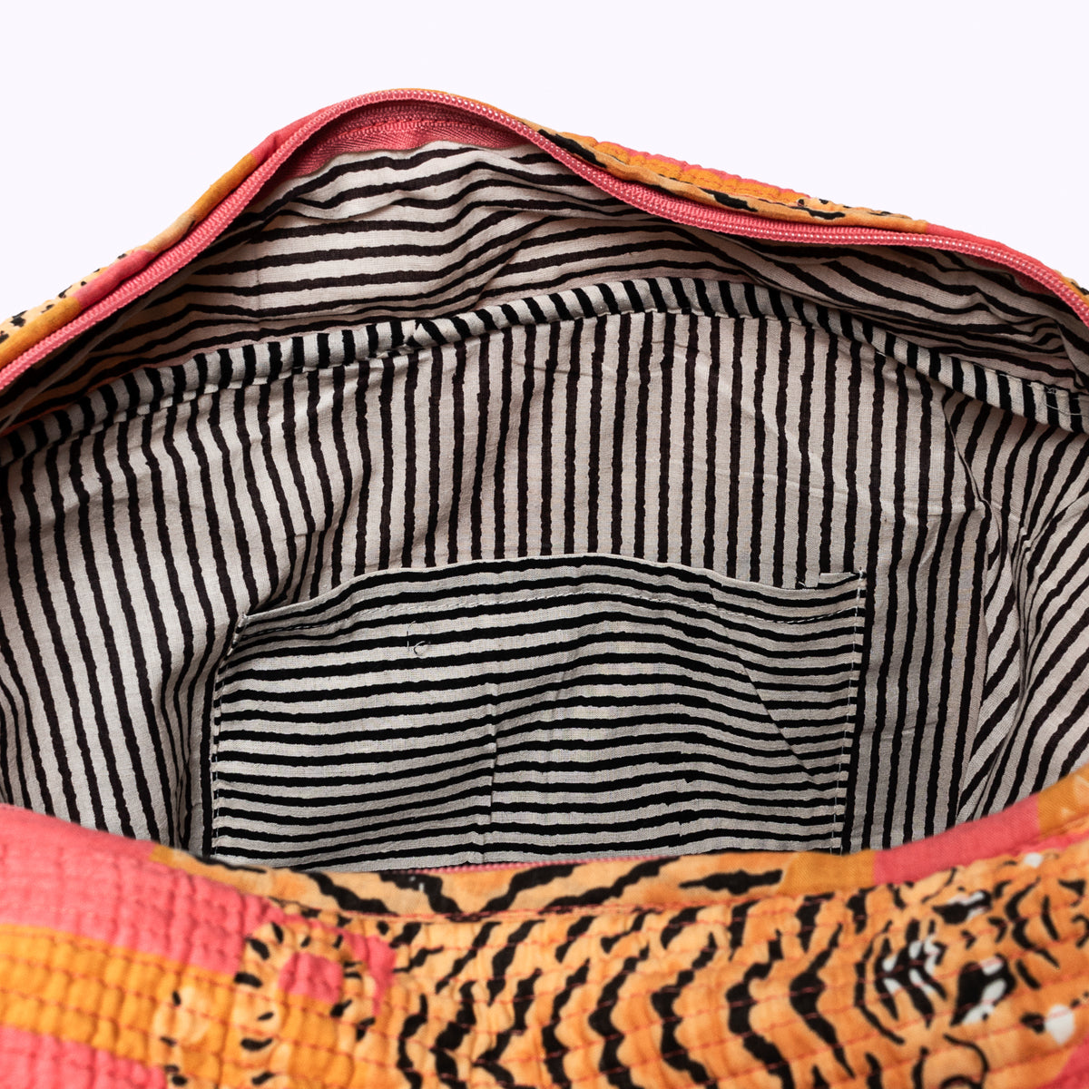 Large travel bag "Poppy Tiger Sunset"