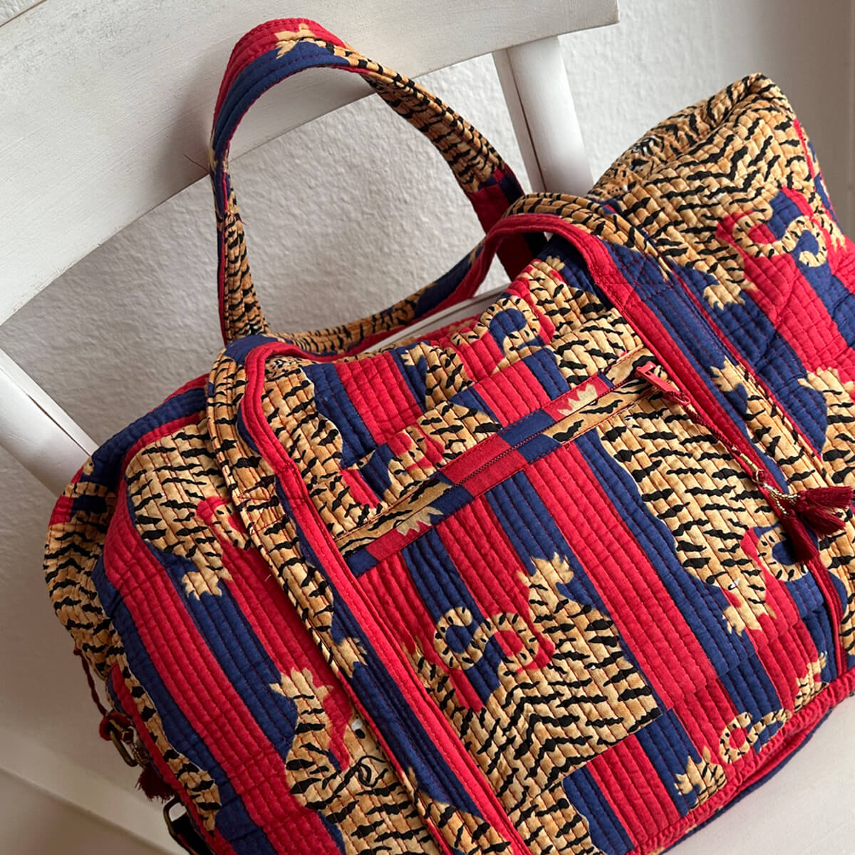 Large travel bag "Poppy Tiger Diva"