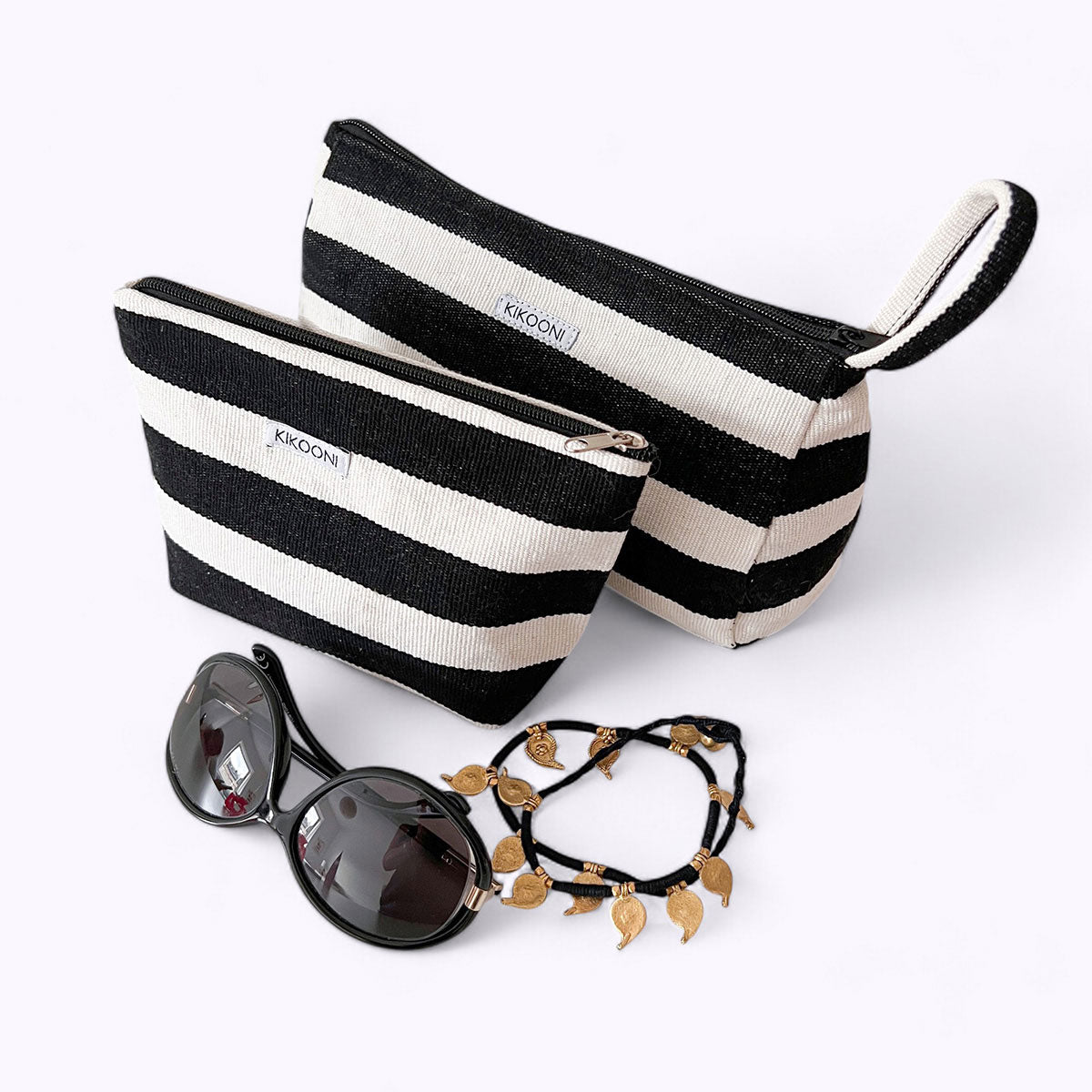 Handgewebte kleine Kosmetiktasche "CLASICO"