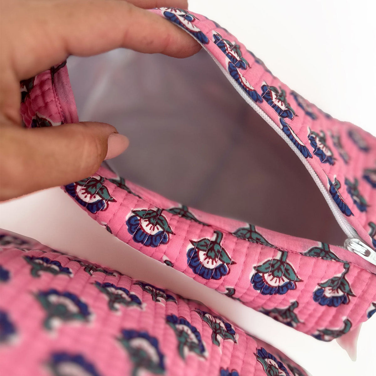 Kosmetiktasche SET of 3 "Pink Love"