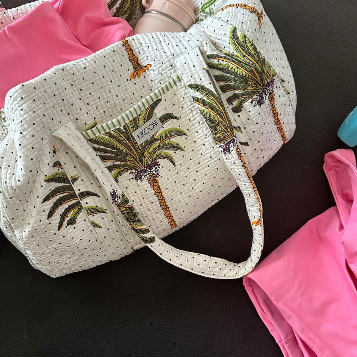 Handgemachte Baumwolltasche "Palms"
