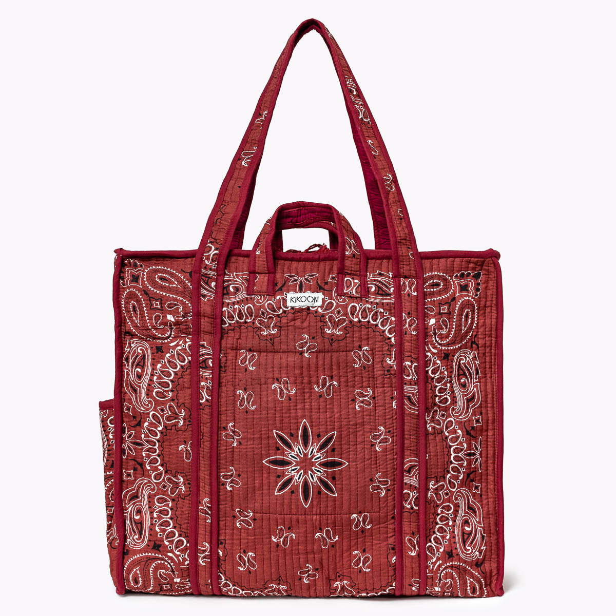 Reise Tote Bag "Paisley Burgundy"
