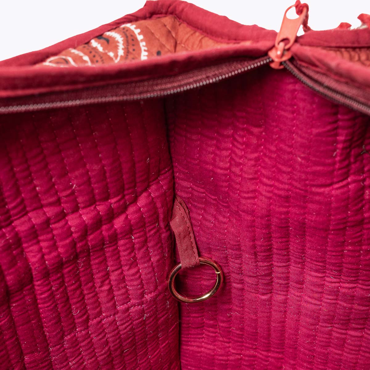 Reise Tote Bag "Paisley Burgundy"