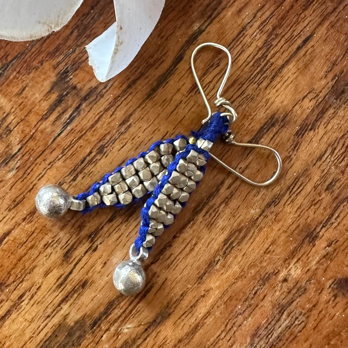 Dokra earrings "short strands"