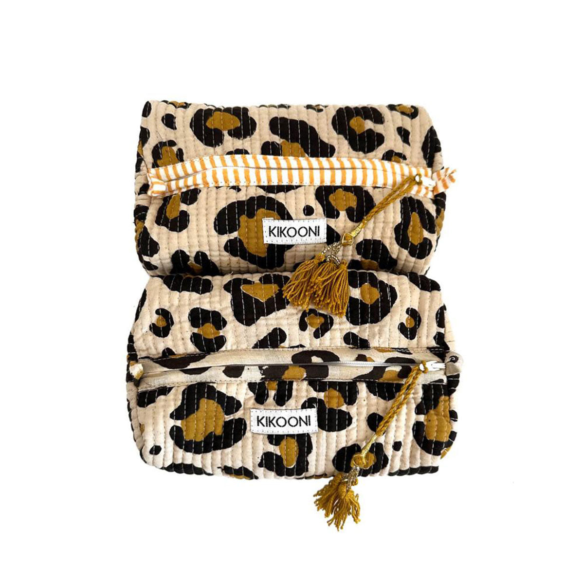 Handgemachte kleine Kosmetiktasche "oh Leo"