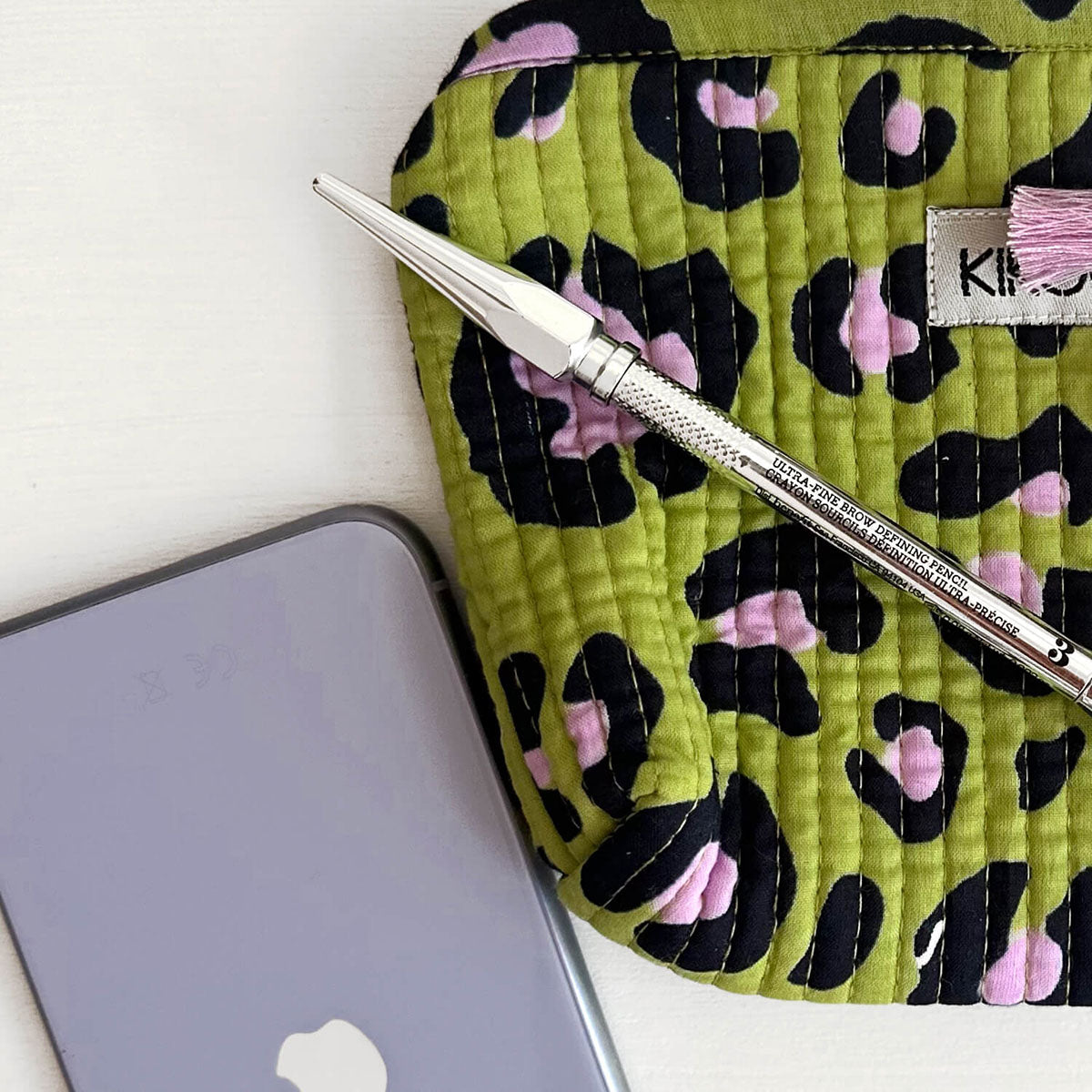 Handmade mini bag "Oh Leo - cosmic green"