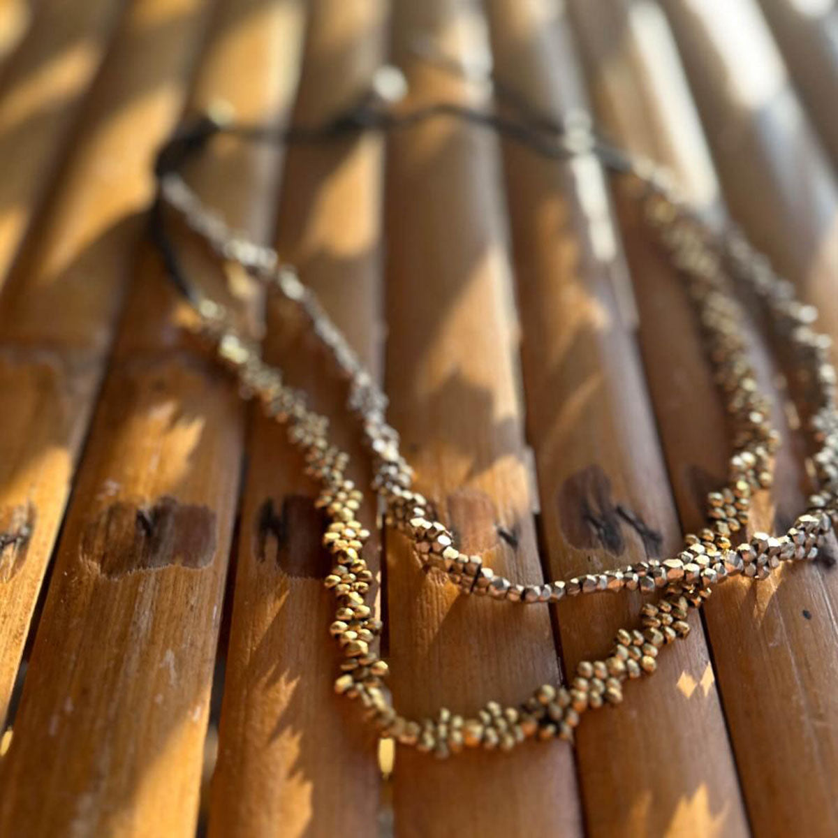 Handcrafted Dokra necklace "Delicate Beauty"