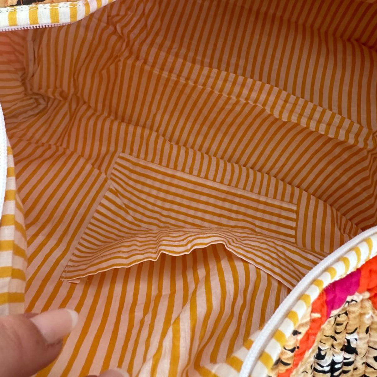 Handgemachte Baumwolltasche "Poppy Tiger"