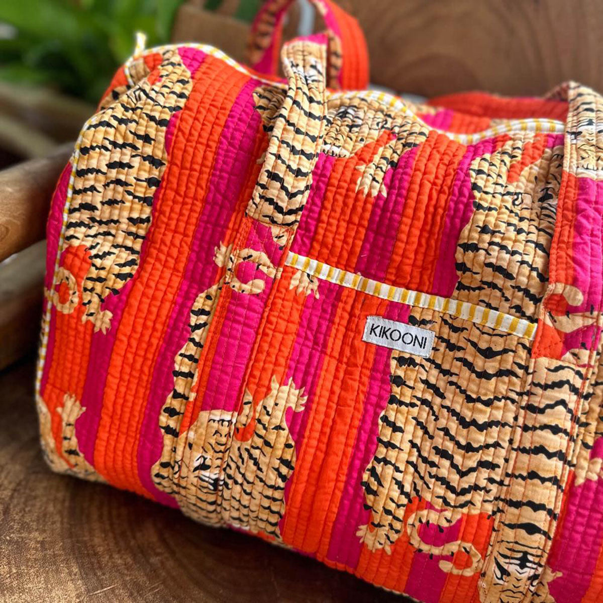Handgemachte Baumwolltasche "Poppy Tiger"