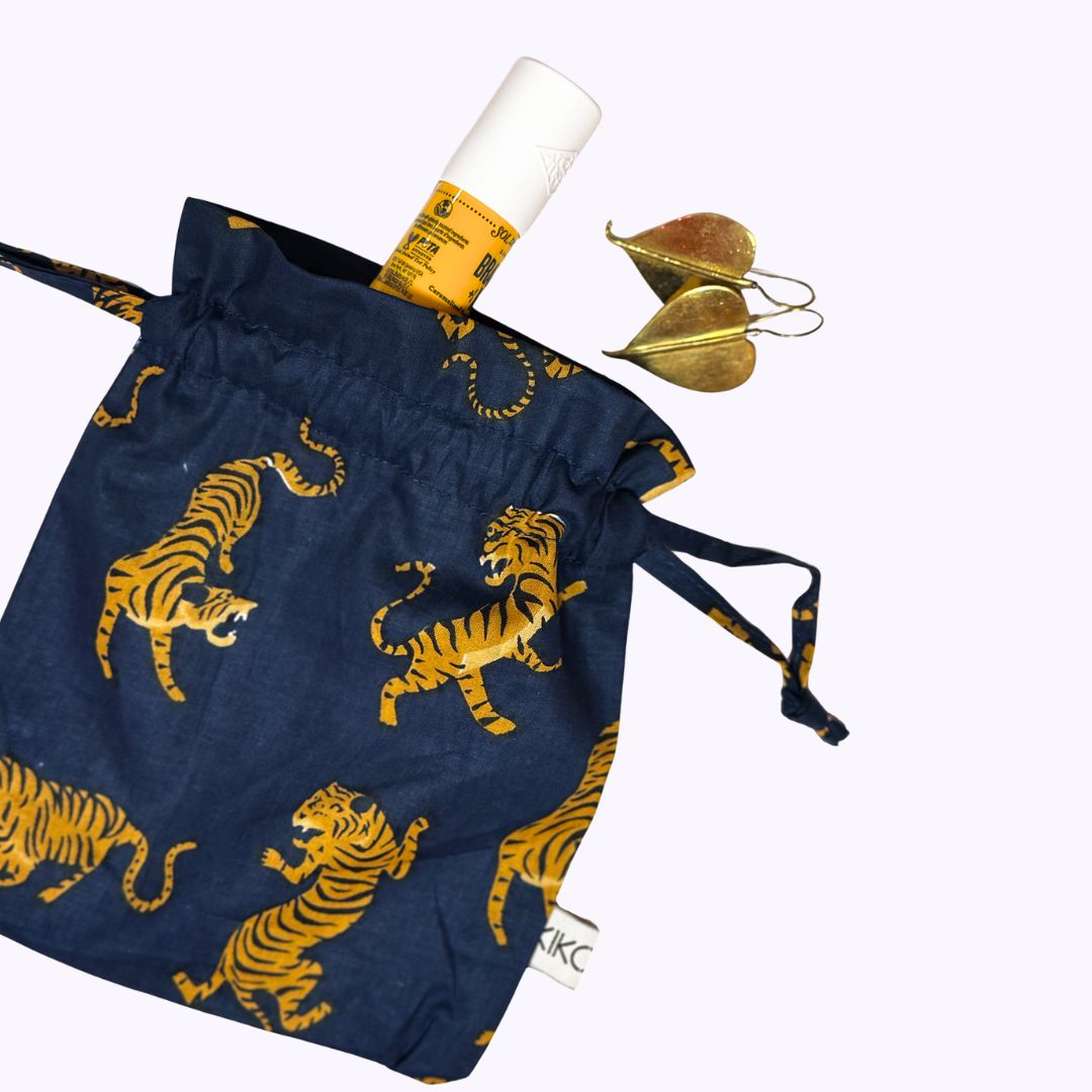 Baumwolltäschchen "Midnight Tiger"