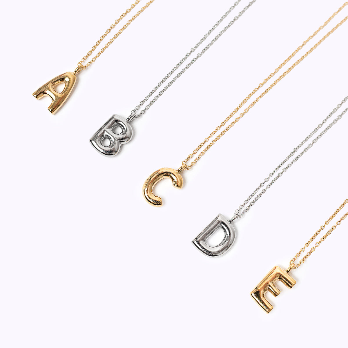 Initial Necklace – Stainless Steel