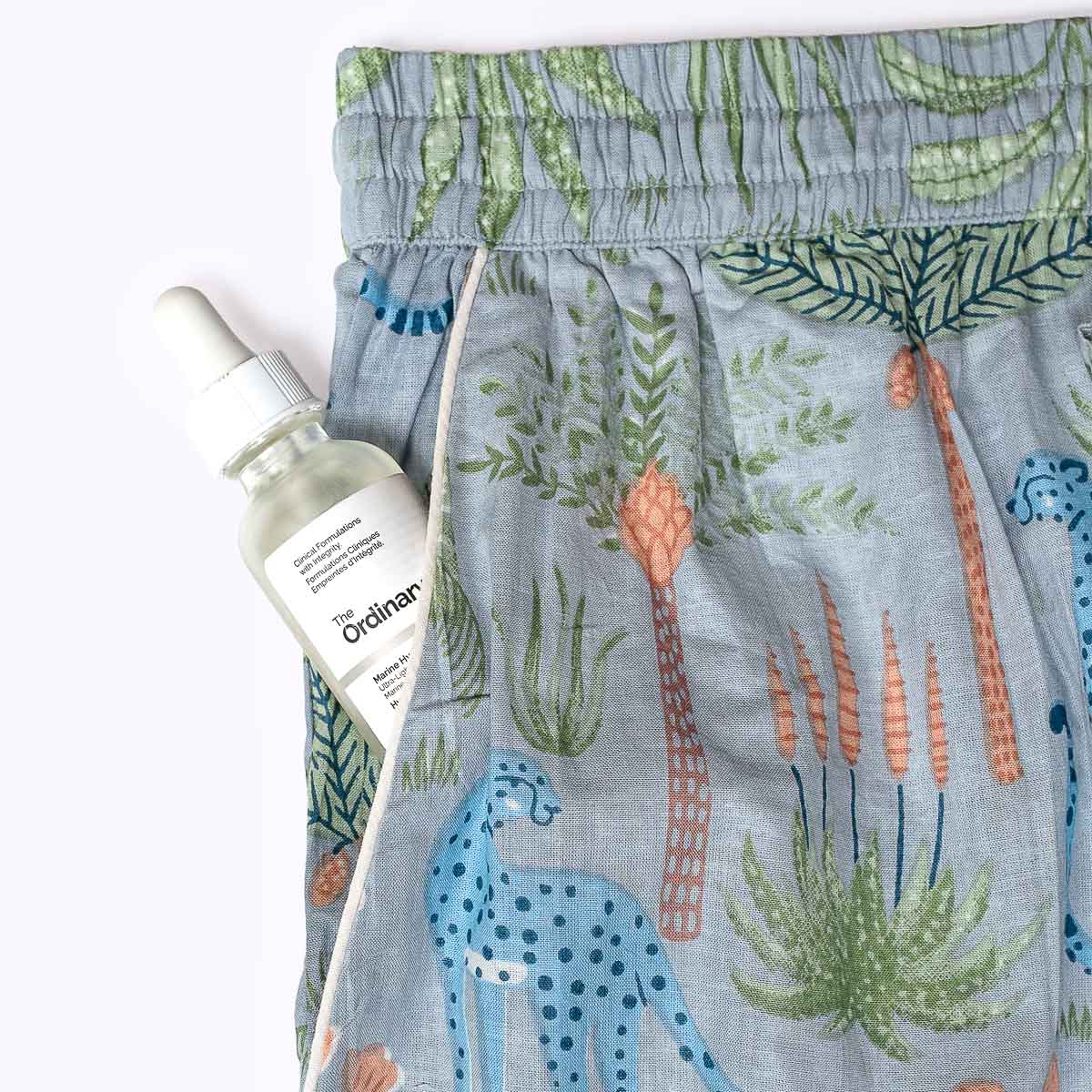 handbedruckter Baumwoll Pyjama "Safari Sky"