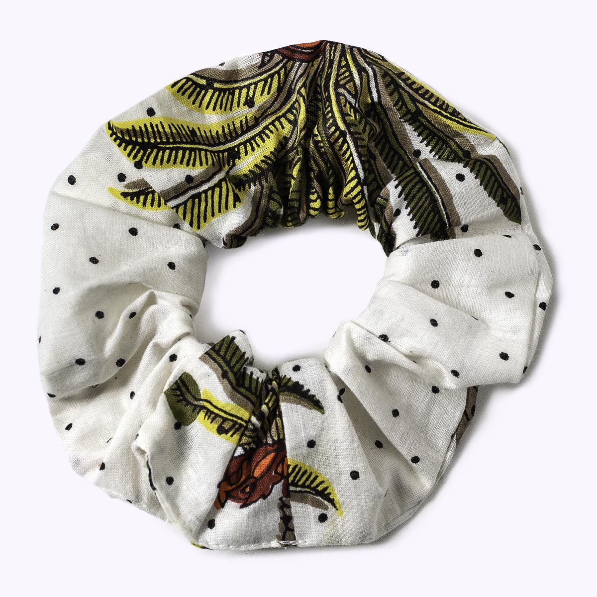 Baumwoll-Scrunchie "Palms"