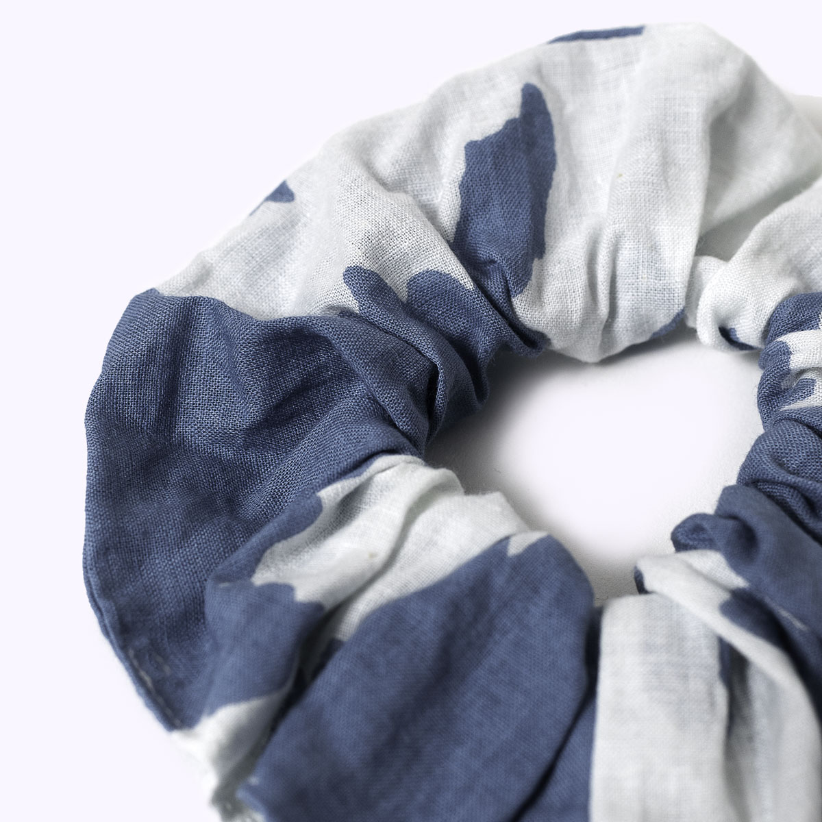 Baumwoll- Scrunchie "Sidha blue"