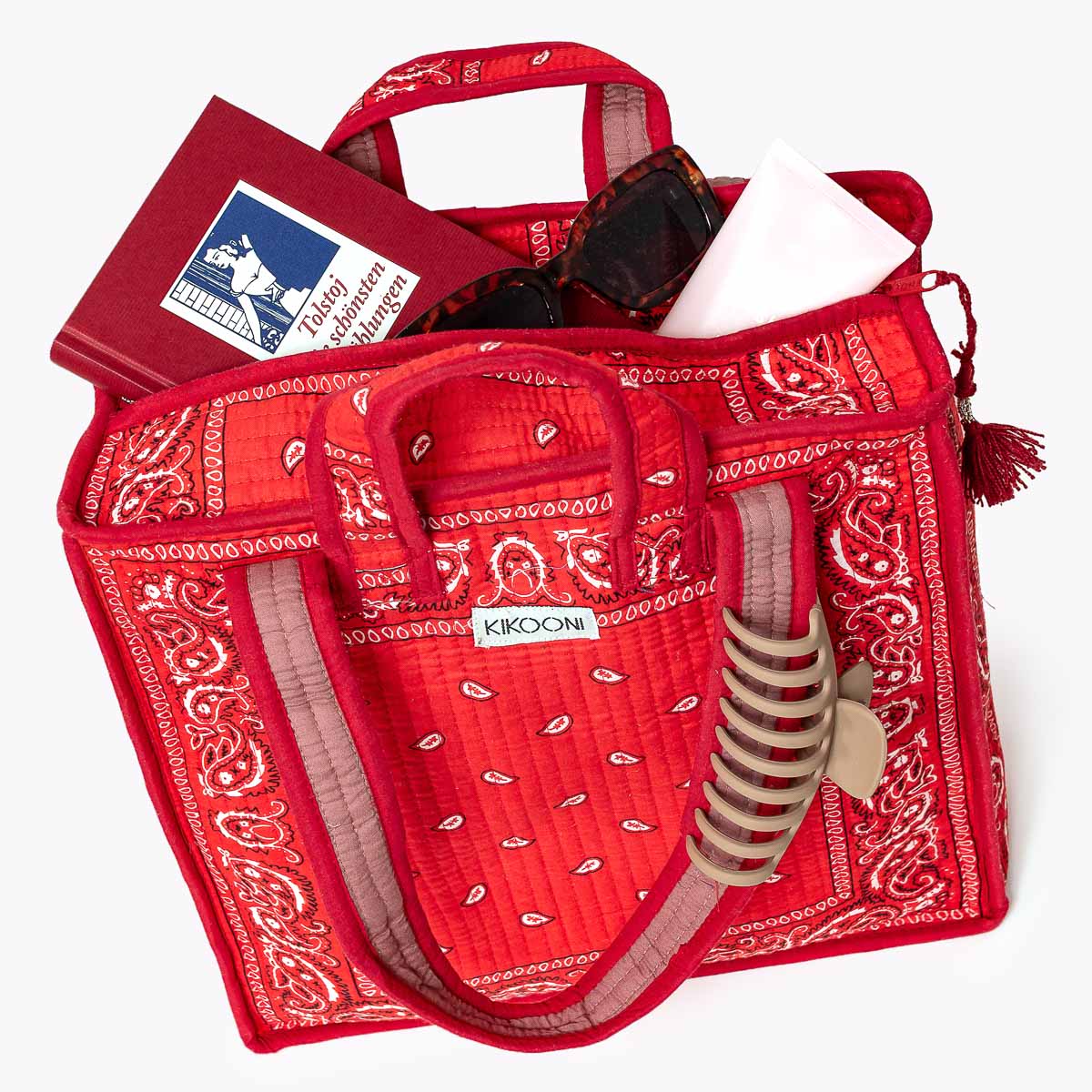 Tiny Tote – "Paisley Red"