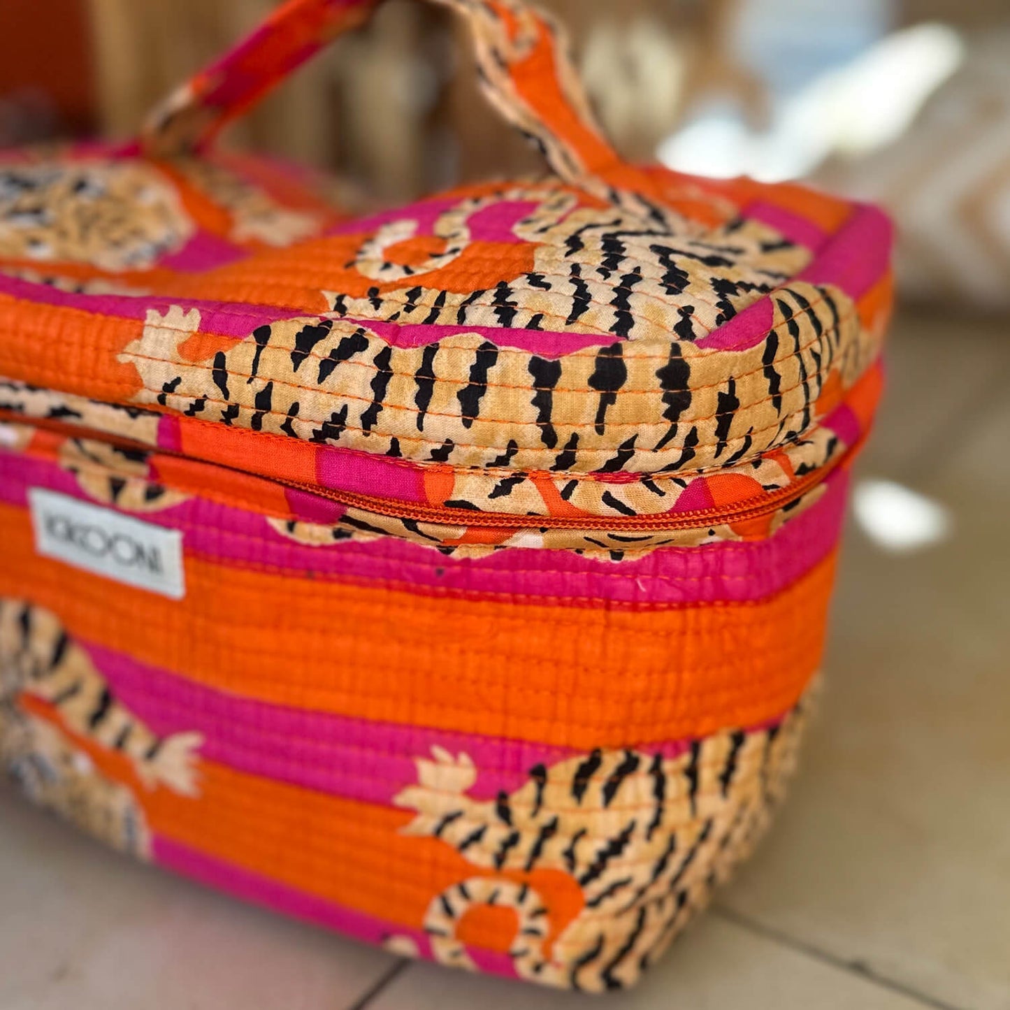 Große Kosmetiktasche BIG BEAUTY "Poppy Tiger"