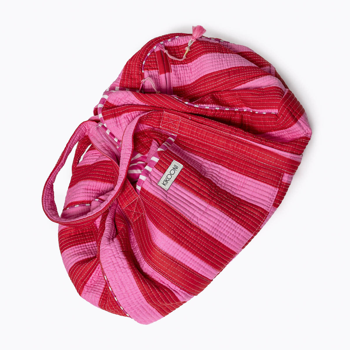 Bold Stripes Love cotton bag