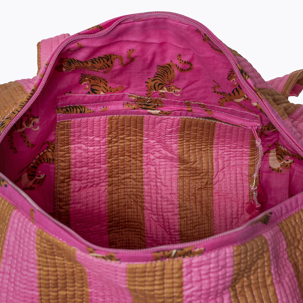 "Bold Stripes" Earth cotton bag
