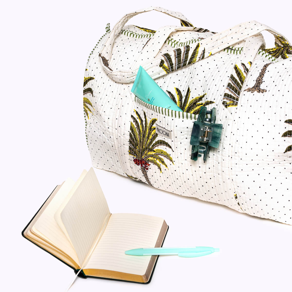 Handgemachte Baumwolltasche "Palms"
