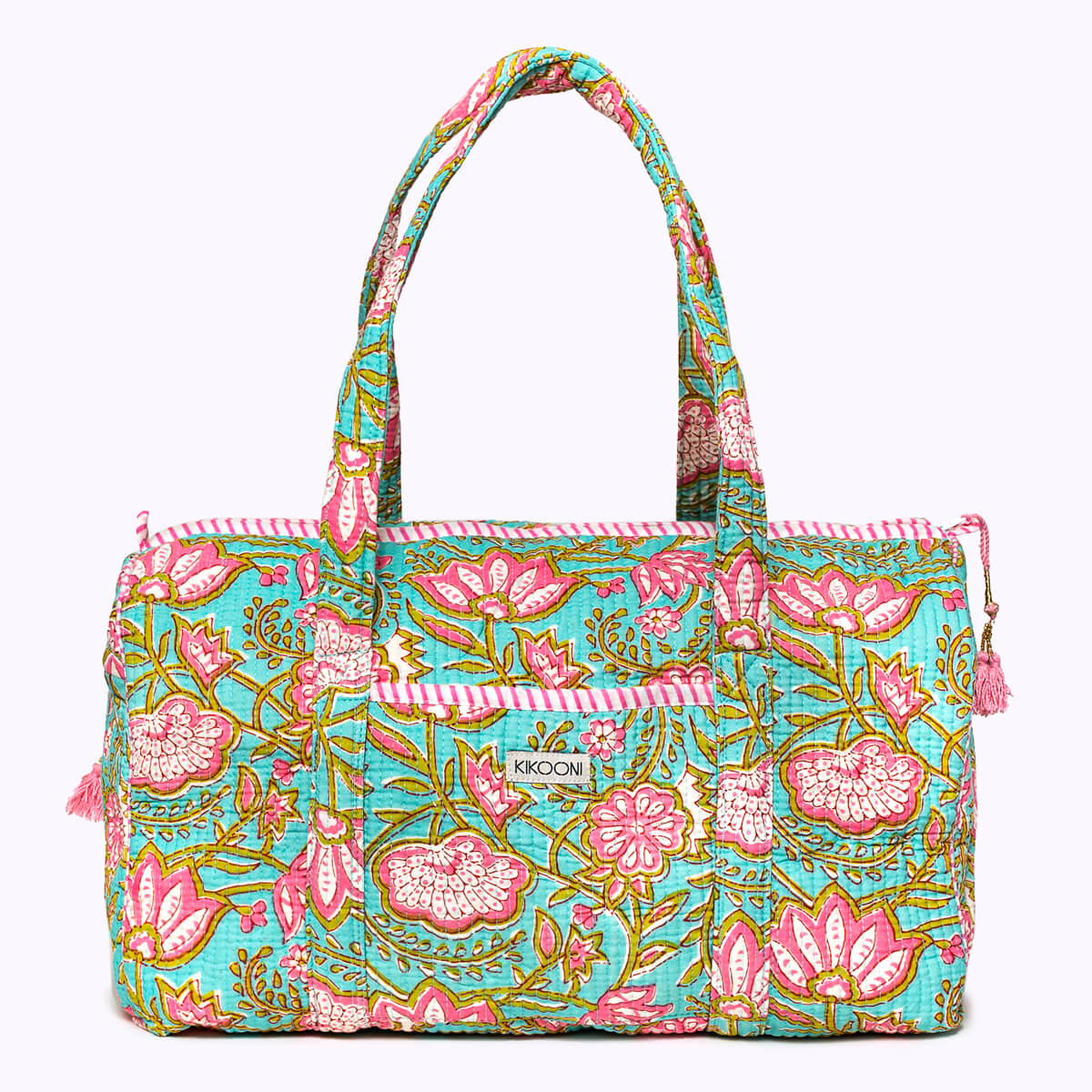 Handgemachte Baumwolltasche "Pink Lotus"