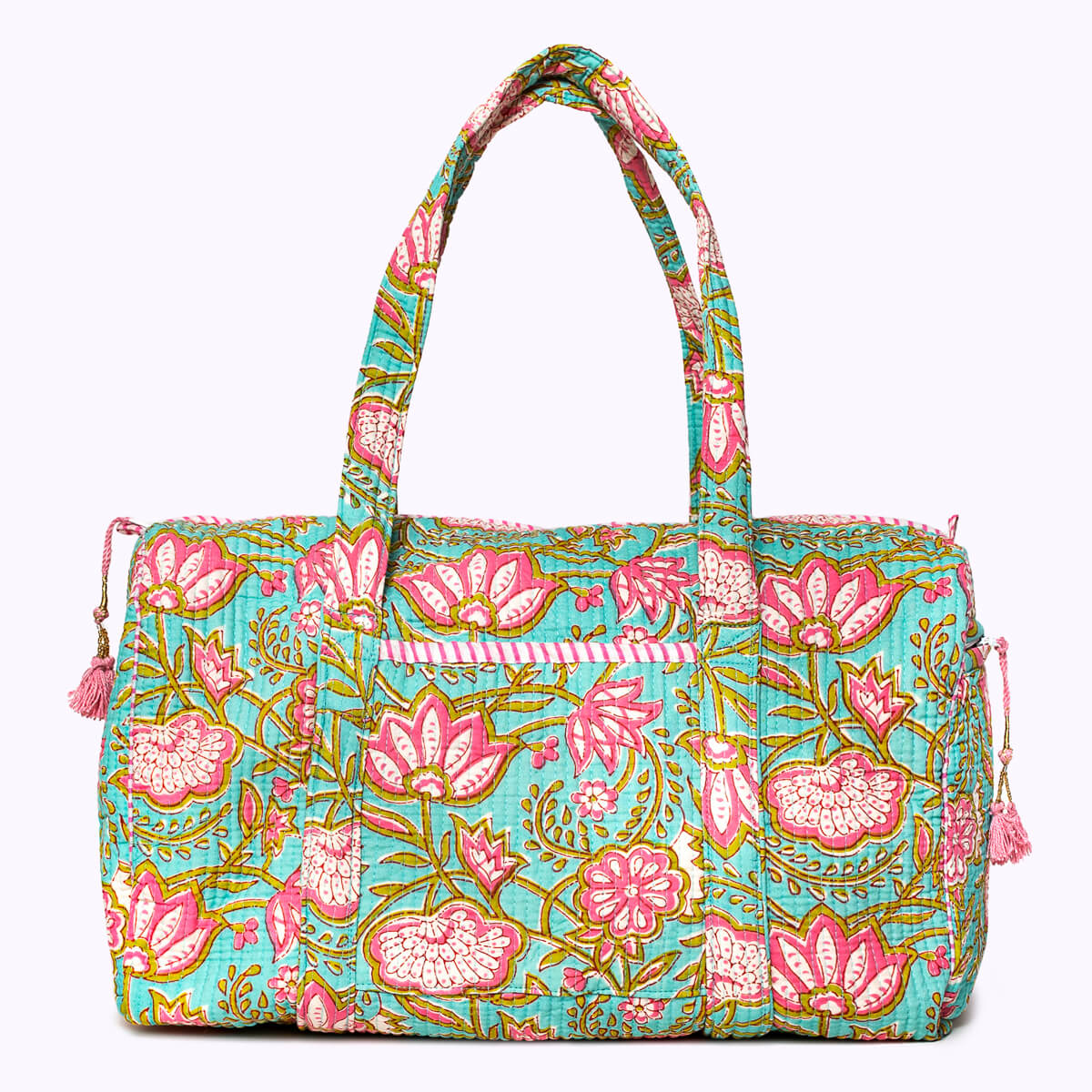 Handgemachte Baumwolltasche "Pink Lotus"