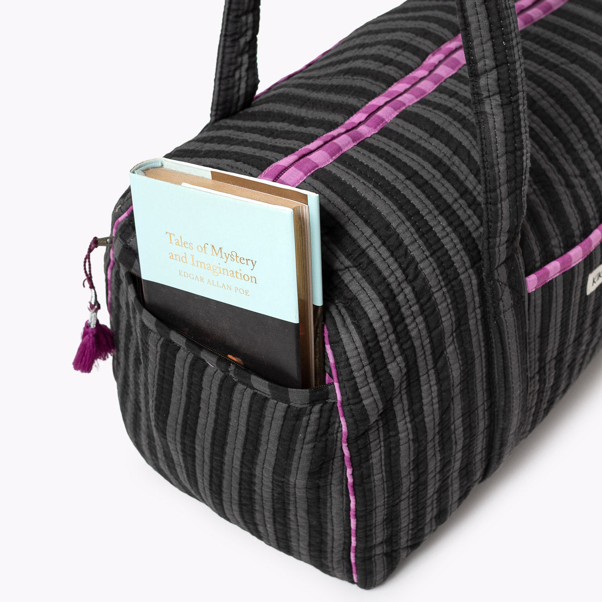 Baumwolltasche "Thin Stripes Midnight"