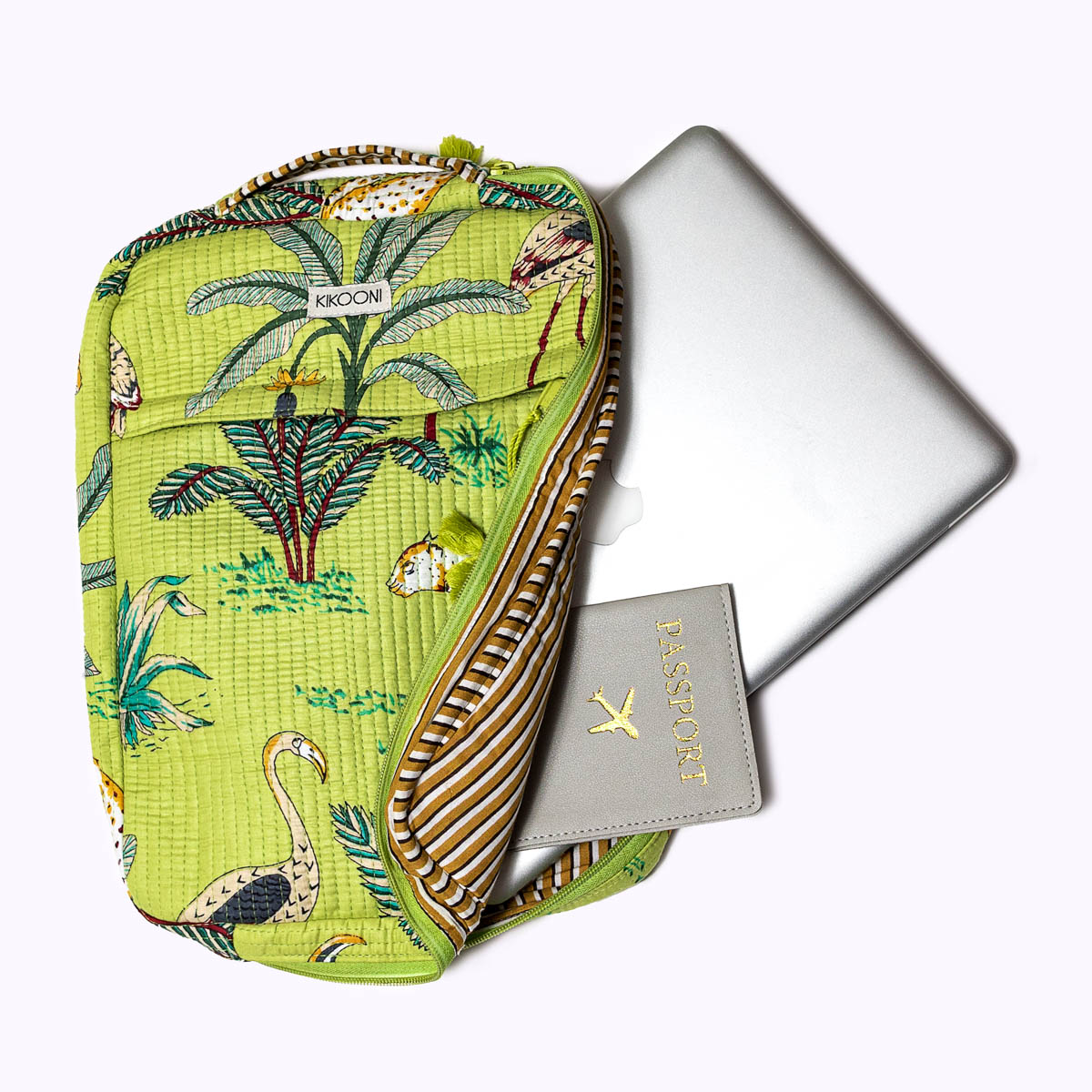 14 Zoll Handgemachte Laptoptasche "Juicy Jungle"