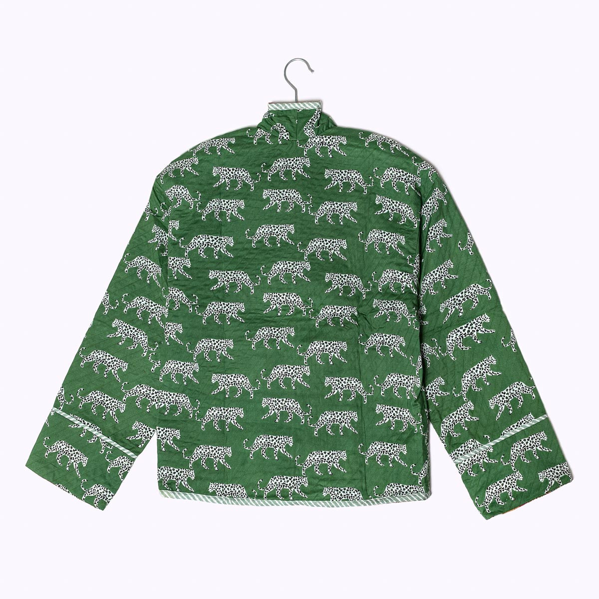 Lightly padded "Green Jungle" cotton jacket