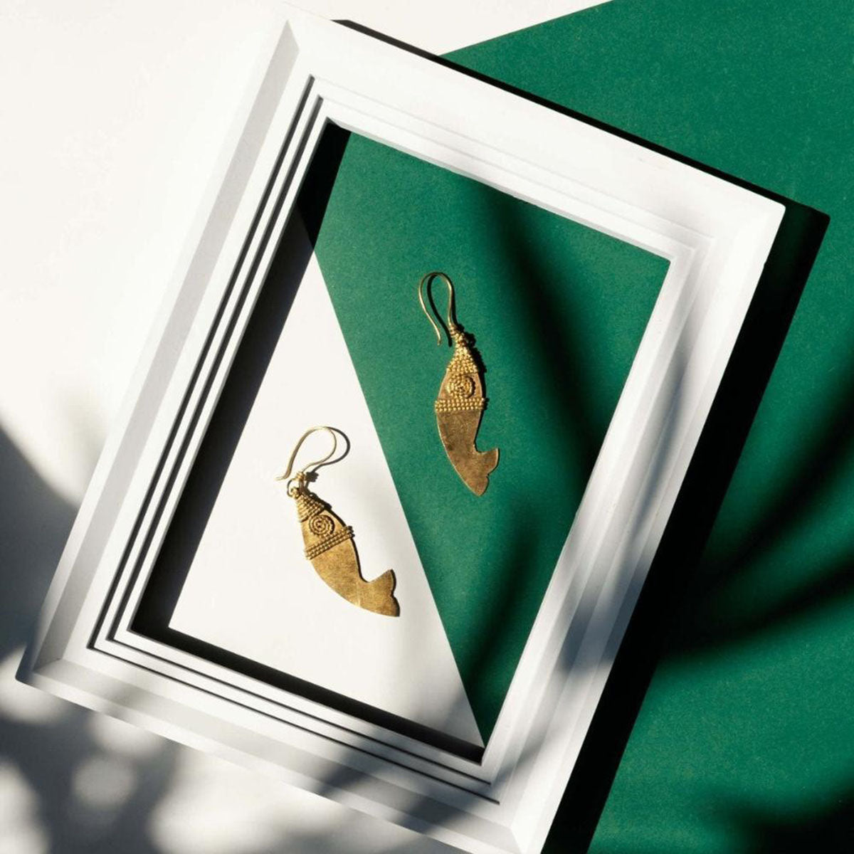 Dokra earrings "my Twin Fish"