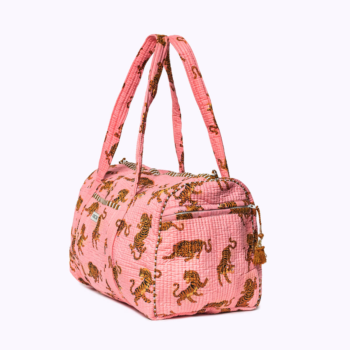 Handmade cotton bag "Electric Tigress"