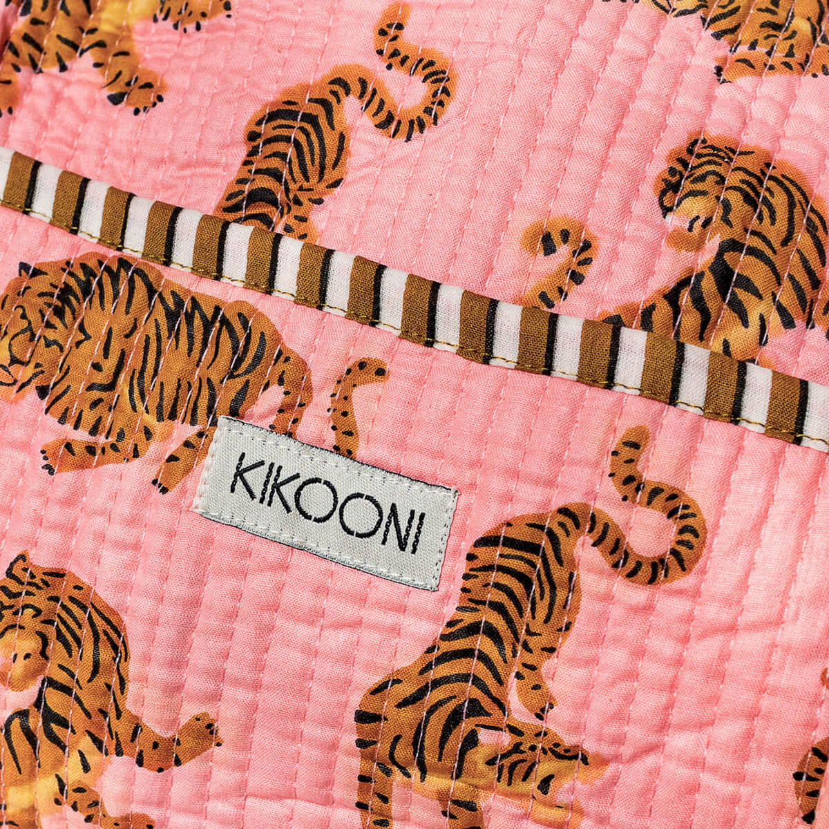 Handmade cotton bag "Electric Tigress"