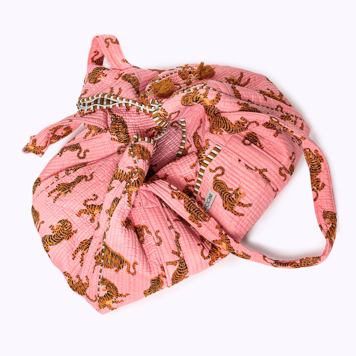 Handgemachte Baumwolltasche "Electric Tigress"