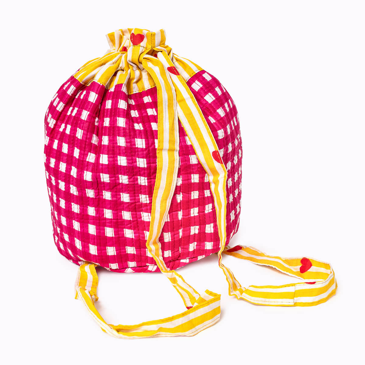 FUNBAG "Lovely Checks Pink" small