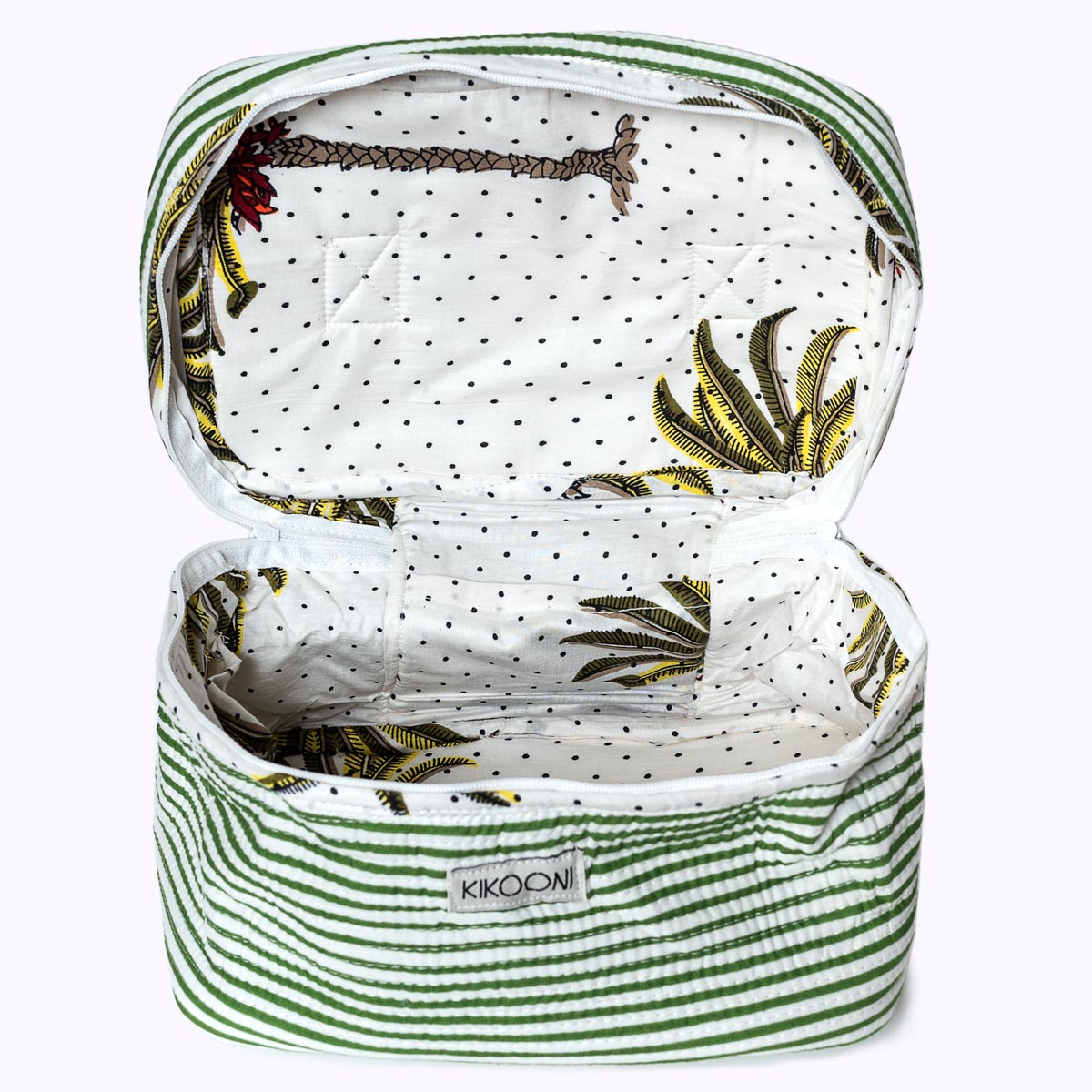 Large cosmetic bag BIG BEAUTY "Stripes with P"
