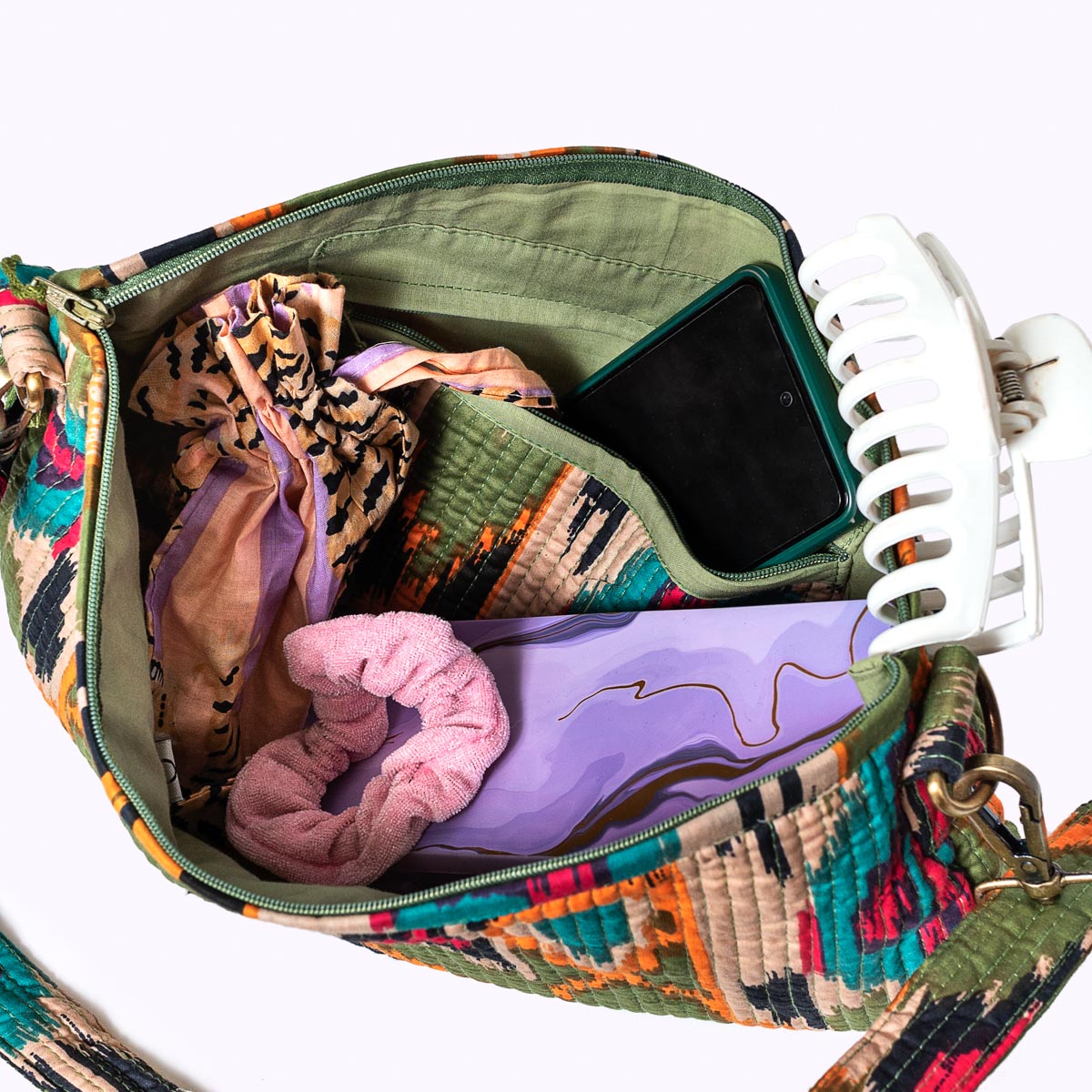 K - BAG "Green Ikat"