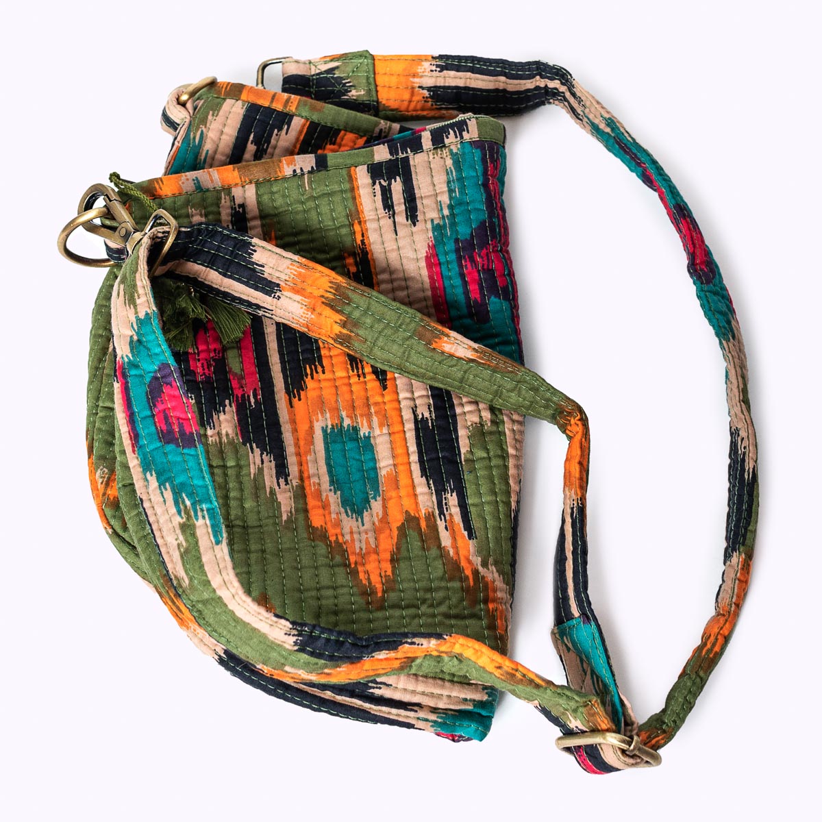 K - BAG "Green Ikat"
