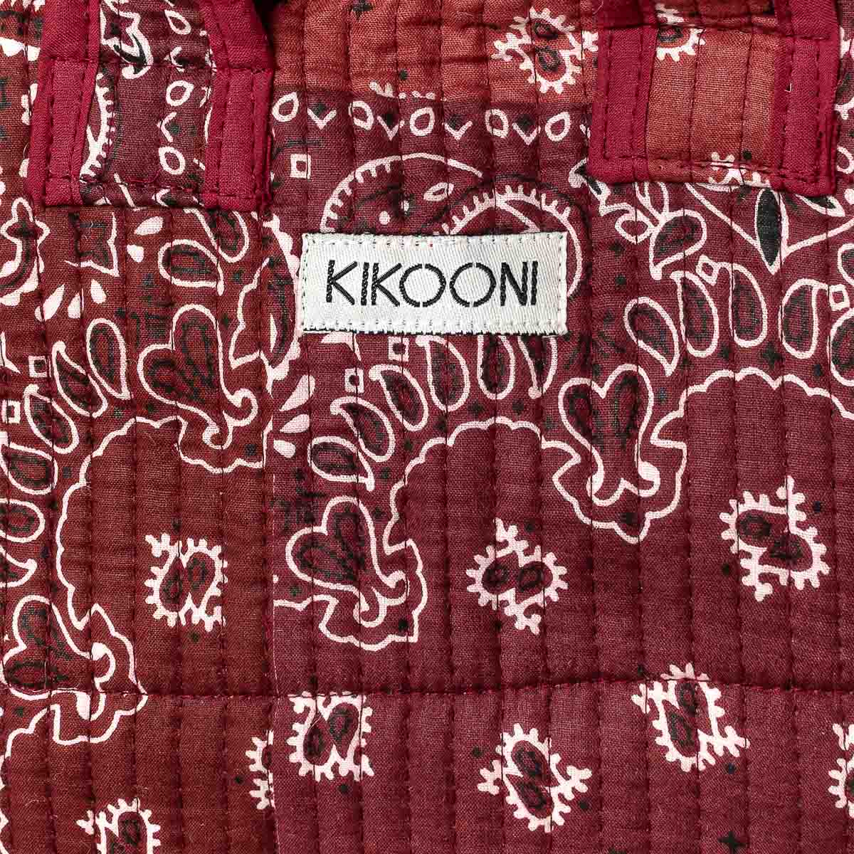 Reise Tote Bag "Patchwork Paisley Dark Burgundy"