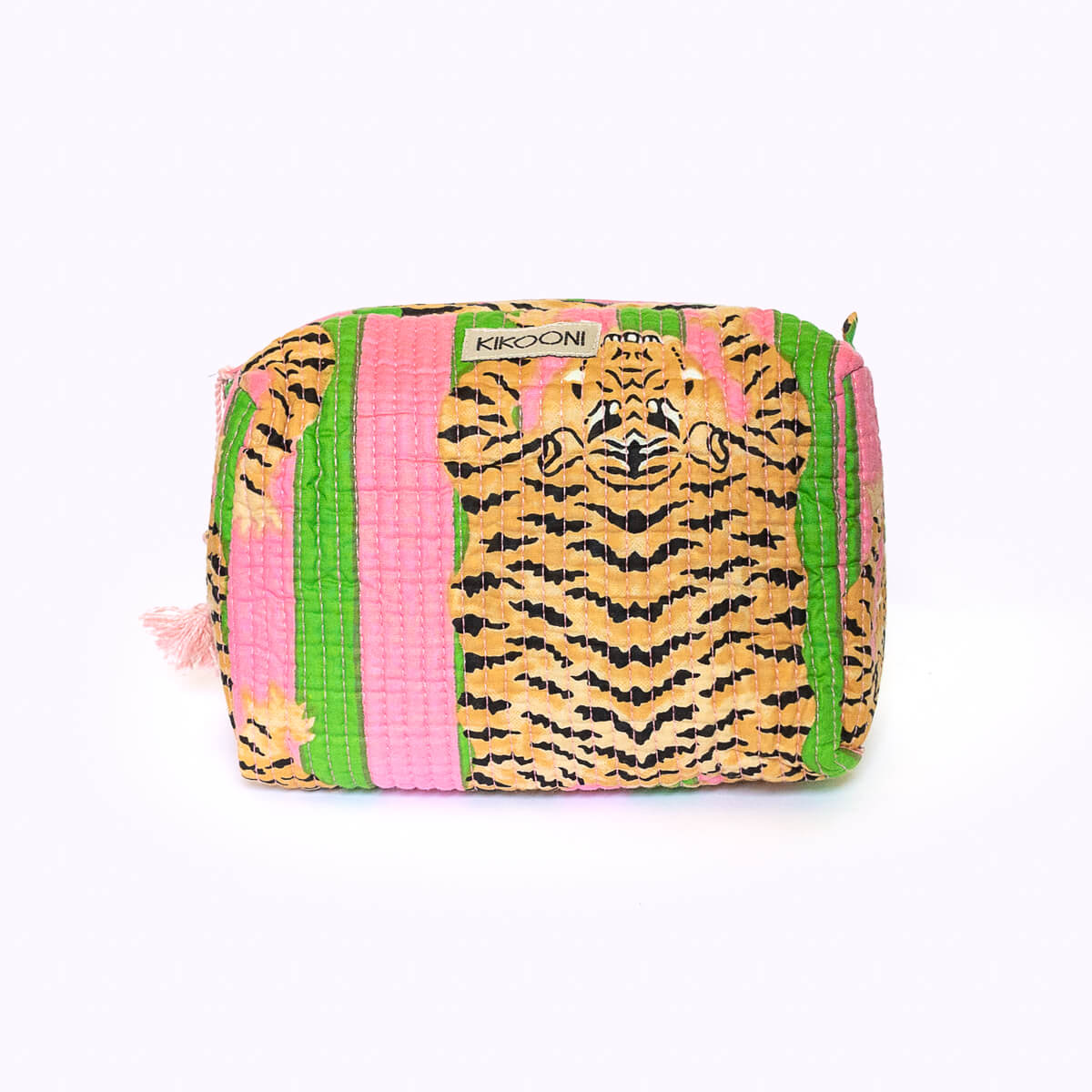 Handgemachte kleine Kosmetiktasche "Poppy Tiger Candy"