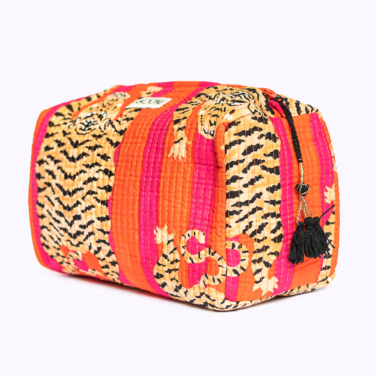 Handmade cosmetic bag "Poppy Tiger"