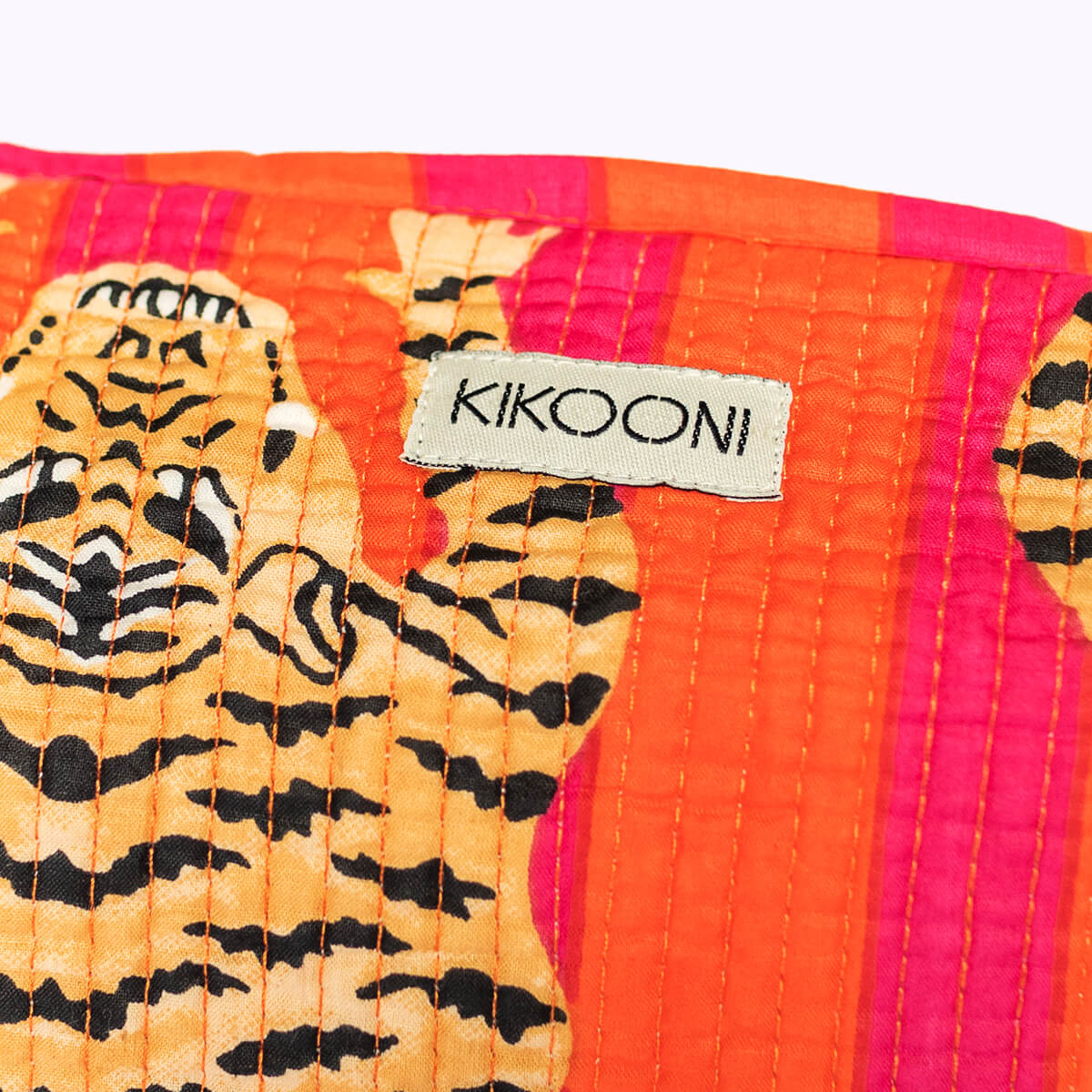 Handmade cosmetic bag "Poppy Tiger"