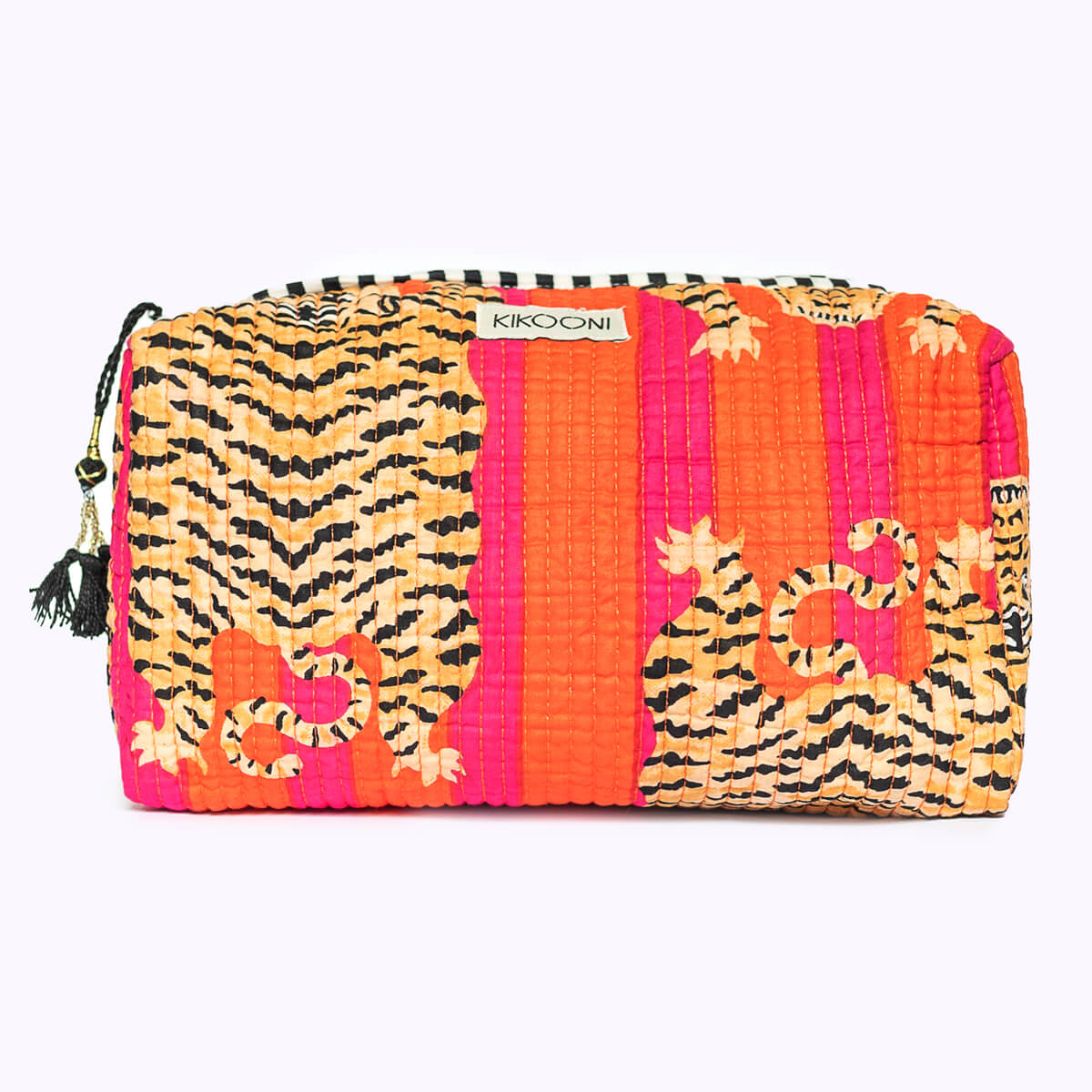 Handgemachte Kosmetiktasche "Poppy Tiger"