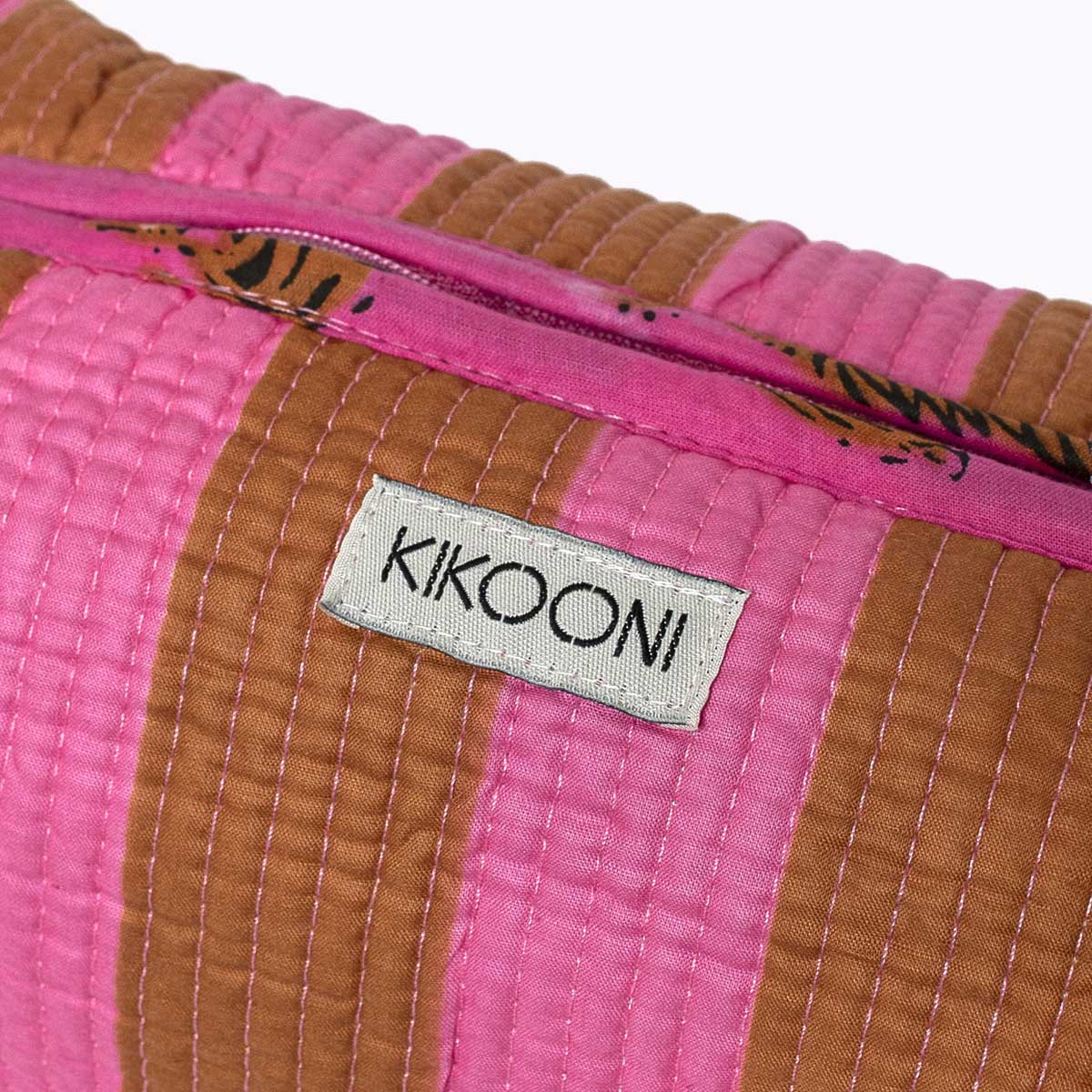 Cosmetic bag "bold stripes earth"