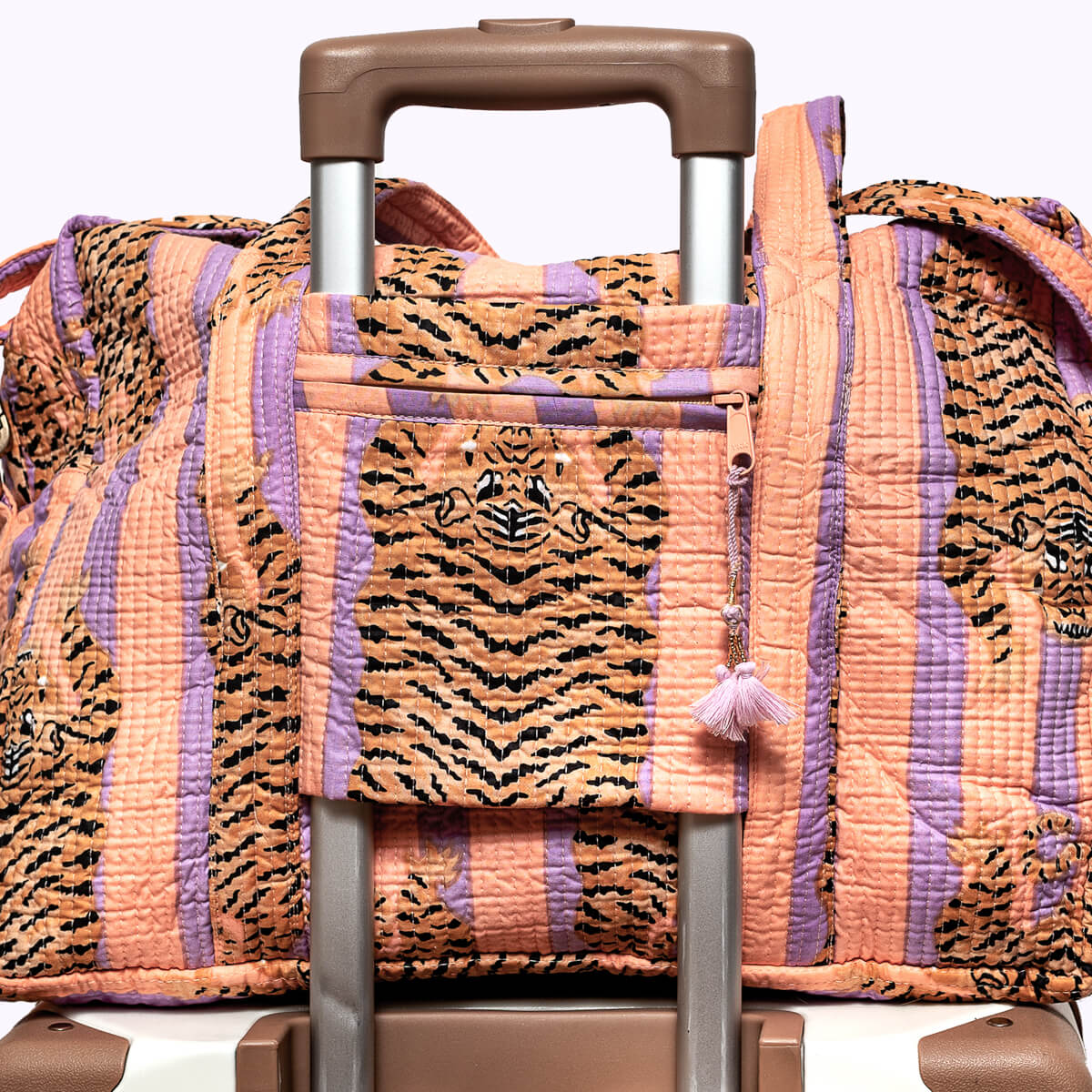 Große Reisetasche "Poppy Tiger peach fusion"