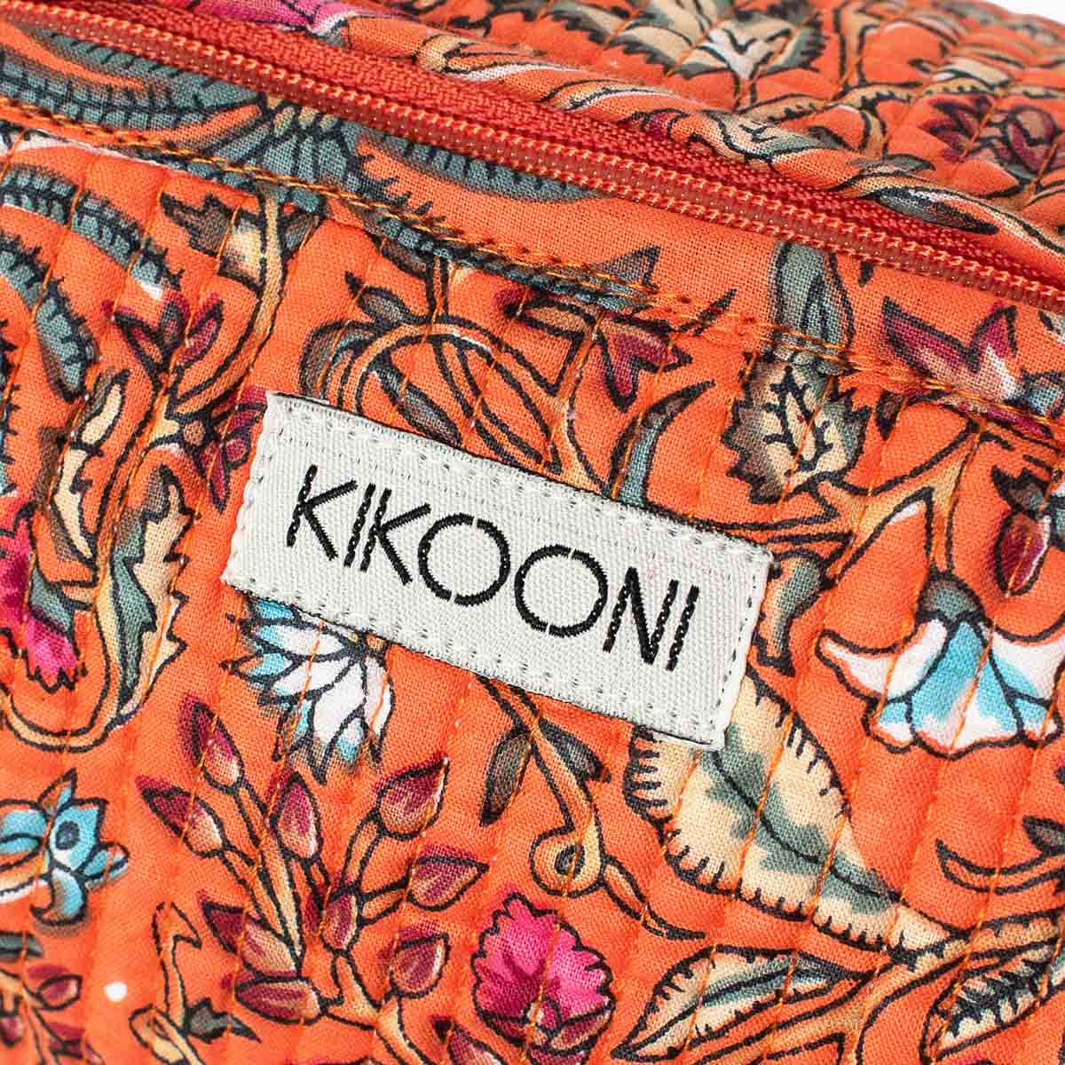 small cosmetic bag "Orange Palm"