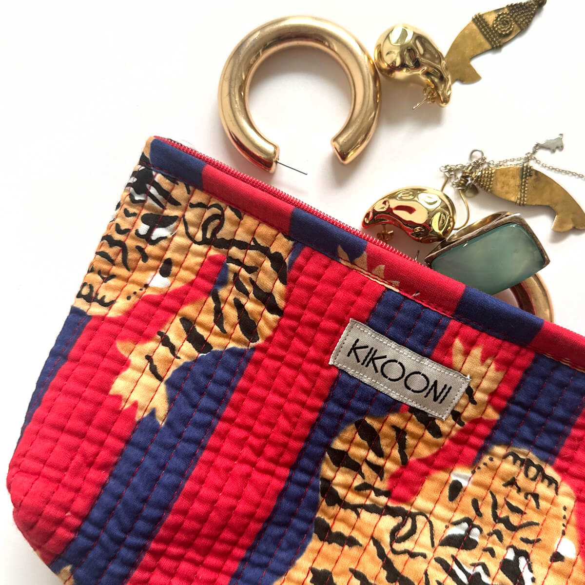 Handmade mini bag "Poppy Tiger Diva"