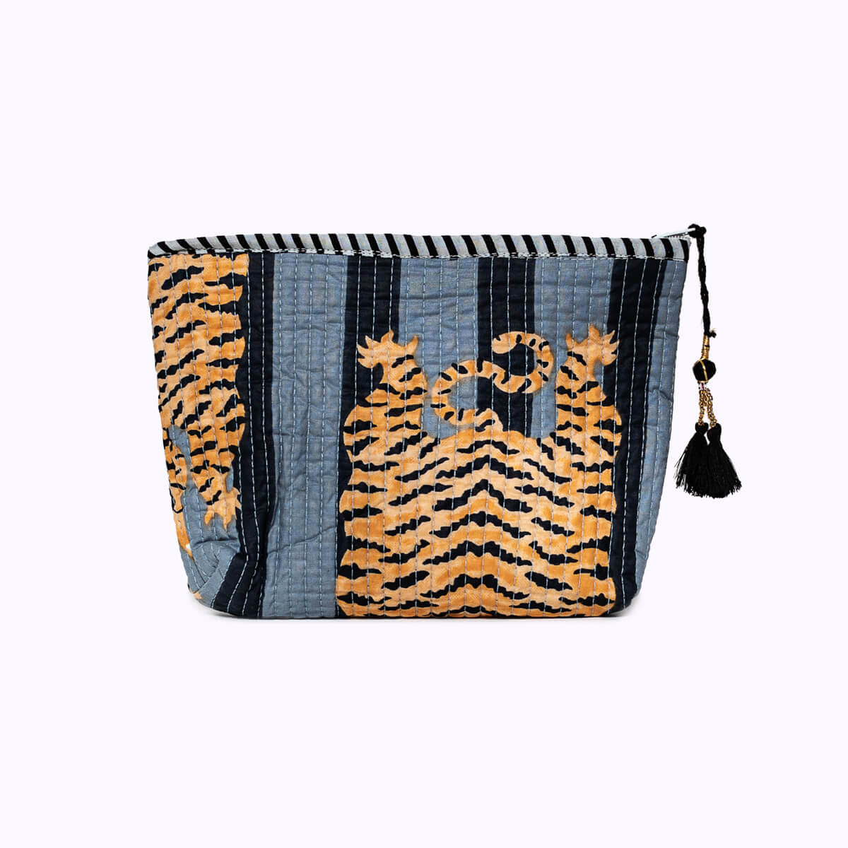Handmade mini bag "Poppy Tiger black"