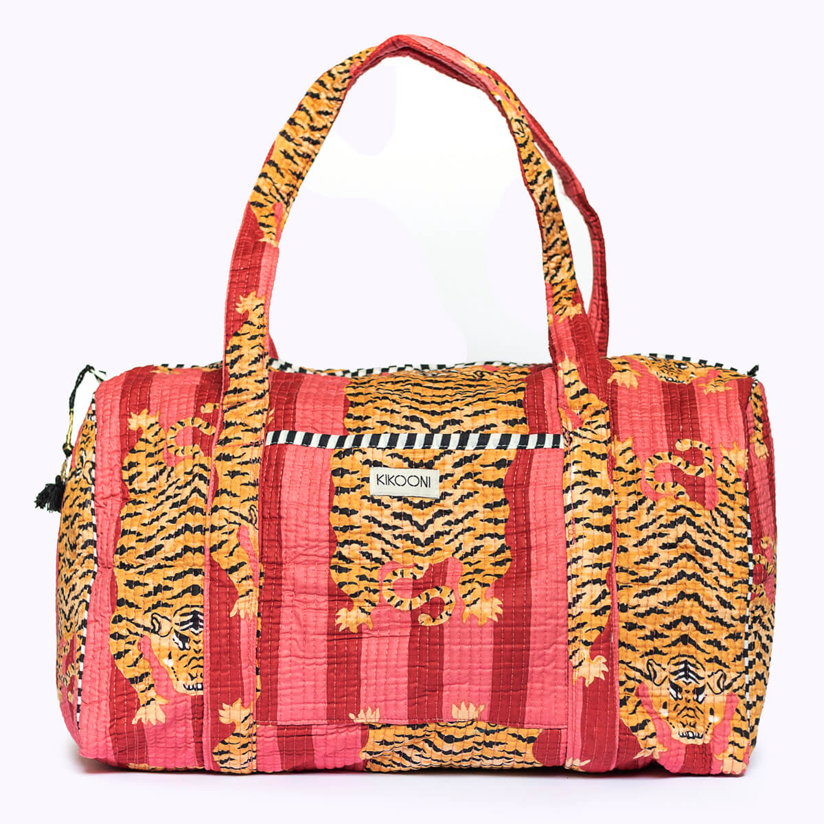 Handgemachte Baumwolltasche "Poppy Tiger Red"